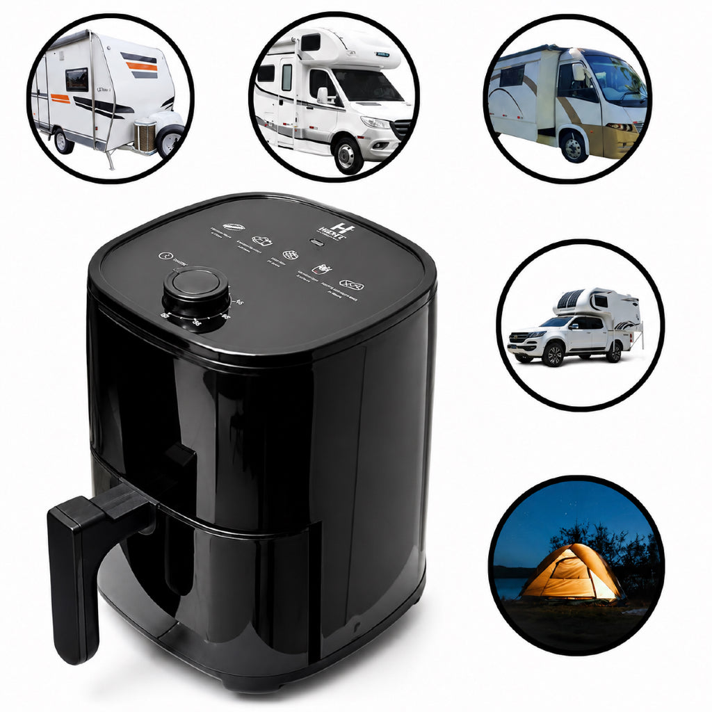 Air Fryer Automotiva 3 Litros - 12V e 24v Para Carro Caminhão Ônibus Van