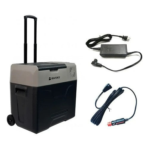 Geladeira Automotiva Portátil 50 Litros Compressor Caminhão Van Motorhome Camping Quadrivolt