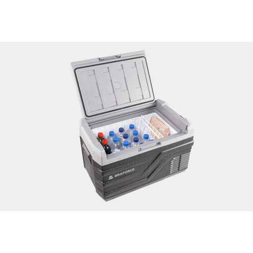 Geladeira Portátil Braforce 30l Quadrivolt Compressor Bluetooth Caminhão Trator Motorhome 12v 24v