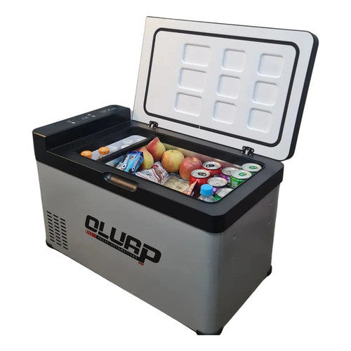 Geladeira Portátil 40l Quadrivolt Ônibus, Van, Barco Cinza