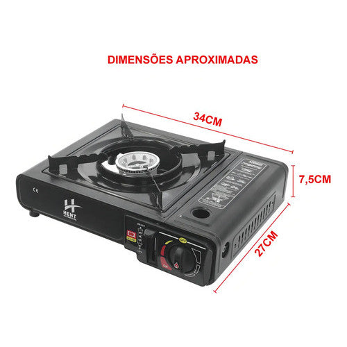 Fogão Portátil Acendedor Automático A Gás 1 Boca - Hent