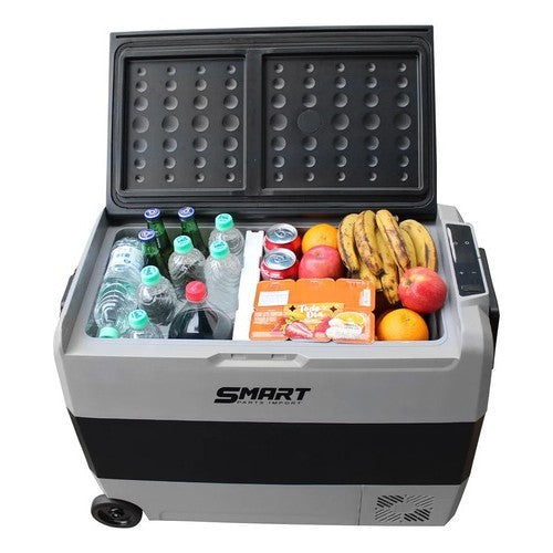 Geladeira Portátil 50l Quadrivolt Com Rodas Dual Zone 12/24v Quadrivolt