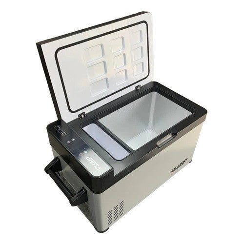 Geladeira Portátil 40l Quadrivolt Ônibus, Van, Barco Cinza