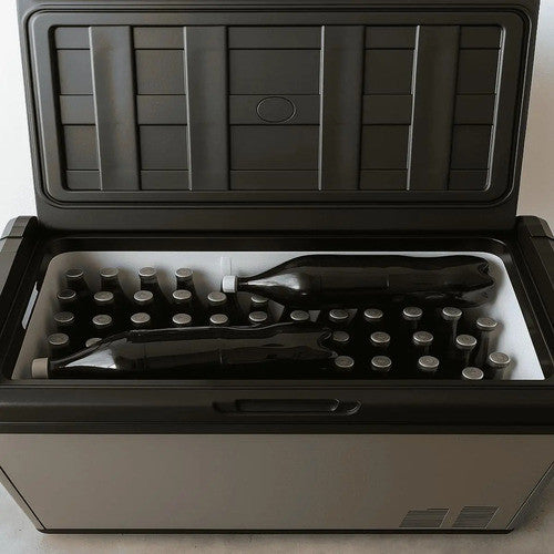 Geladeira Portátil Caminhão 75 Litros C/ Divisória Dual Zone 12v